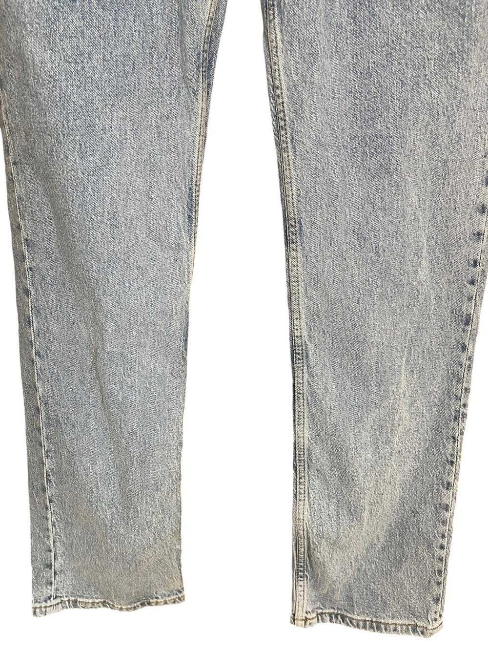 Zara High Rise Straight Jeans Light Blue - Picture 3 of 16